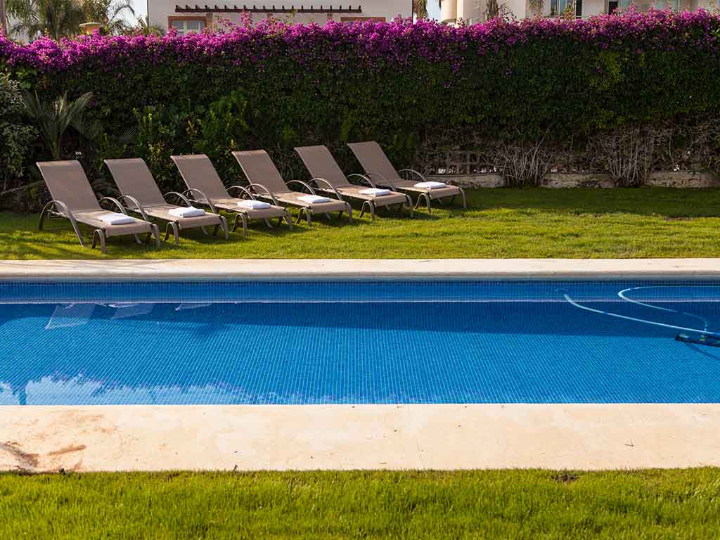 Villa vacacional en Sitges: piscina exterior